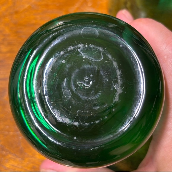 Set of two vintage Libbey Metropolitan whisky glasses in juniper green - Picture 5 of 5